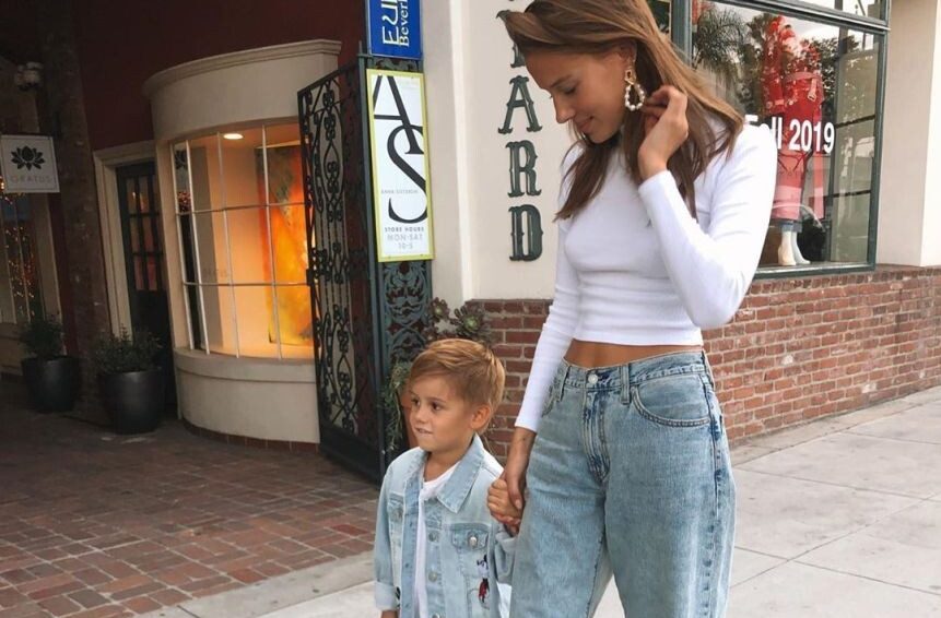 Nicole with her son, Emil