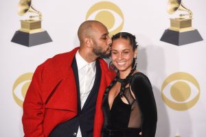 Alicia Keys with her partner