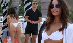 Christian McCaffrey and Olivia Culpo 