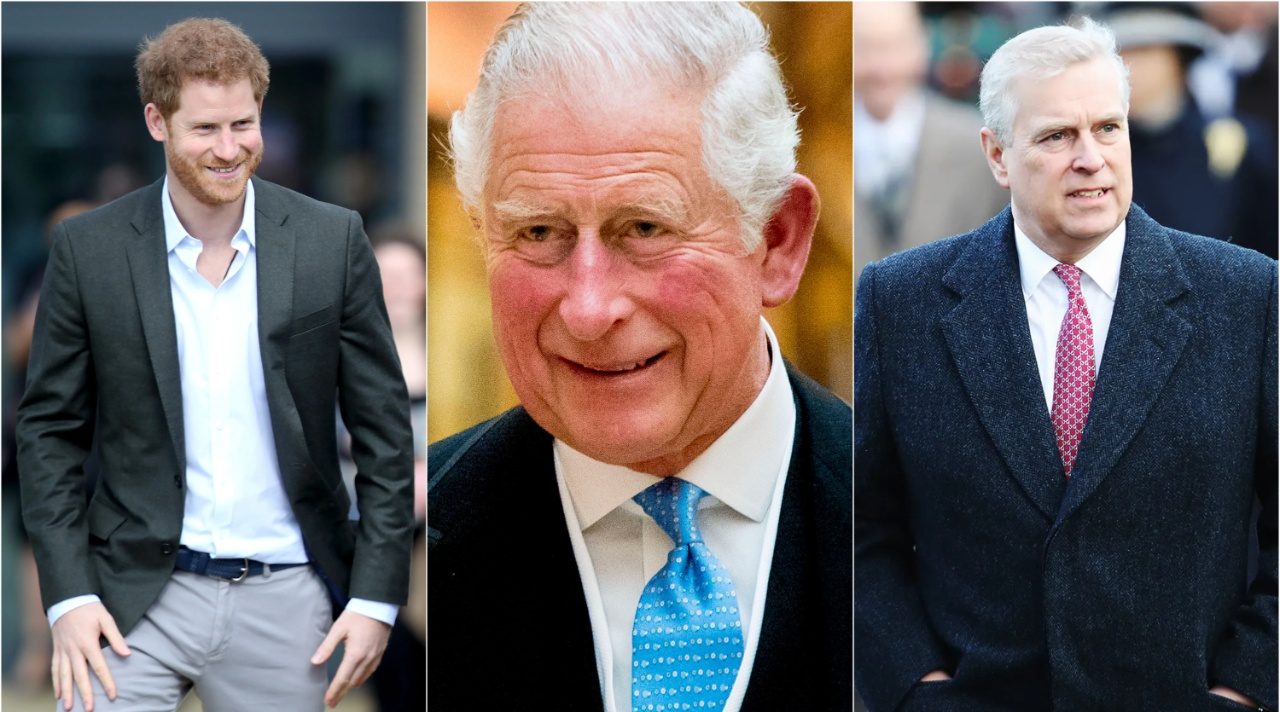 Prince Harry, King Charles and Prince Andrew