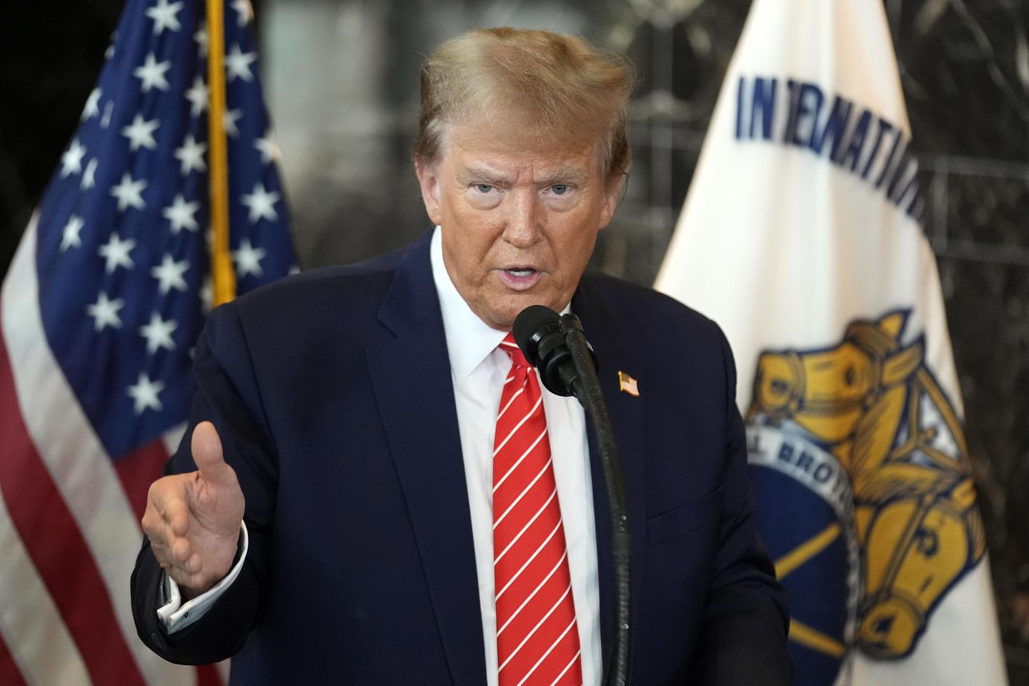 Trump says ailing commercial property industry shows his real estate deals were sound