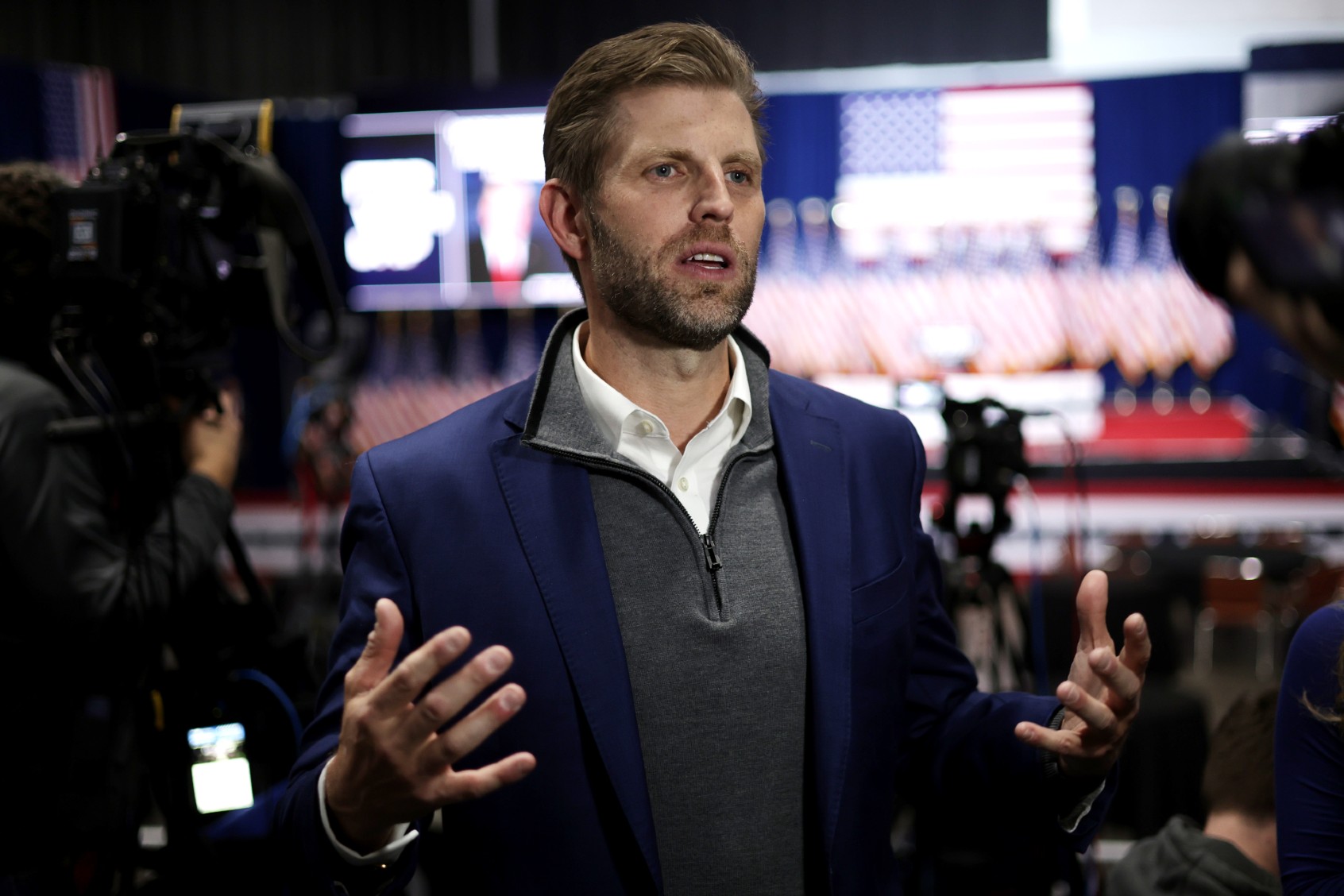 Eric Trump says Donald “built the skyline of New York City” in rant on civil fraud trial penalty