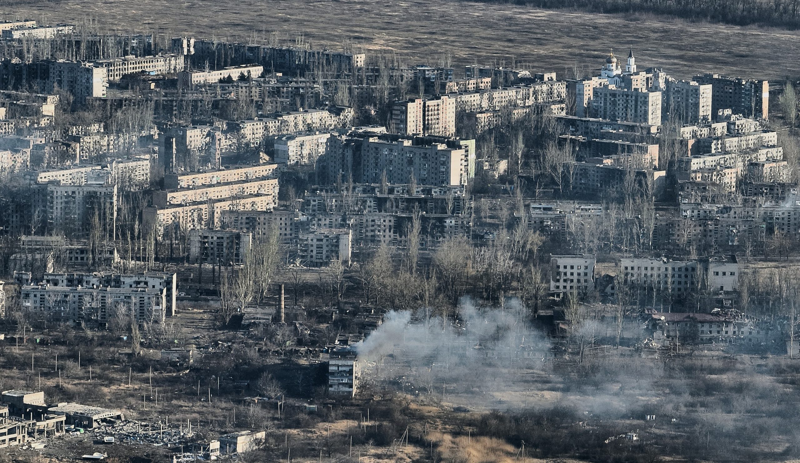 Before and After Satellite Images Reveal Destruction of Avdiivka