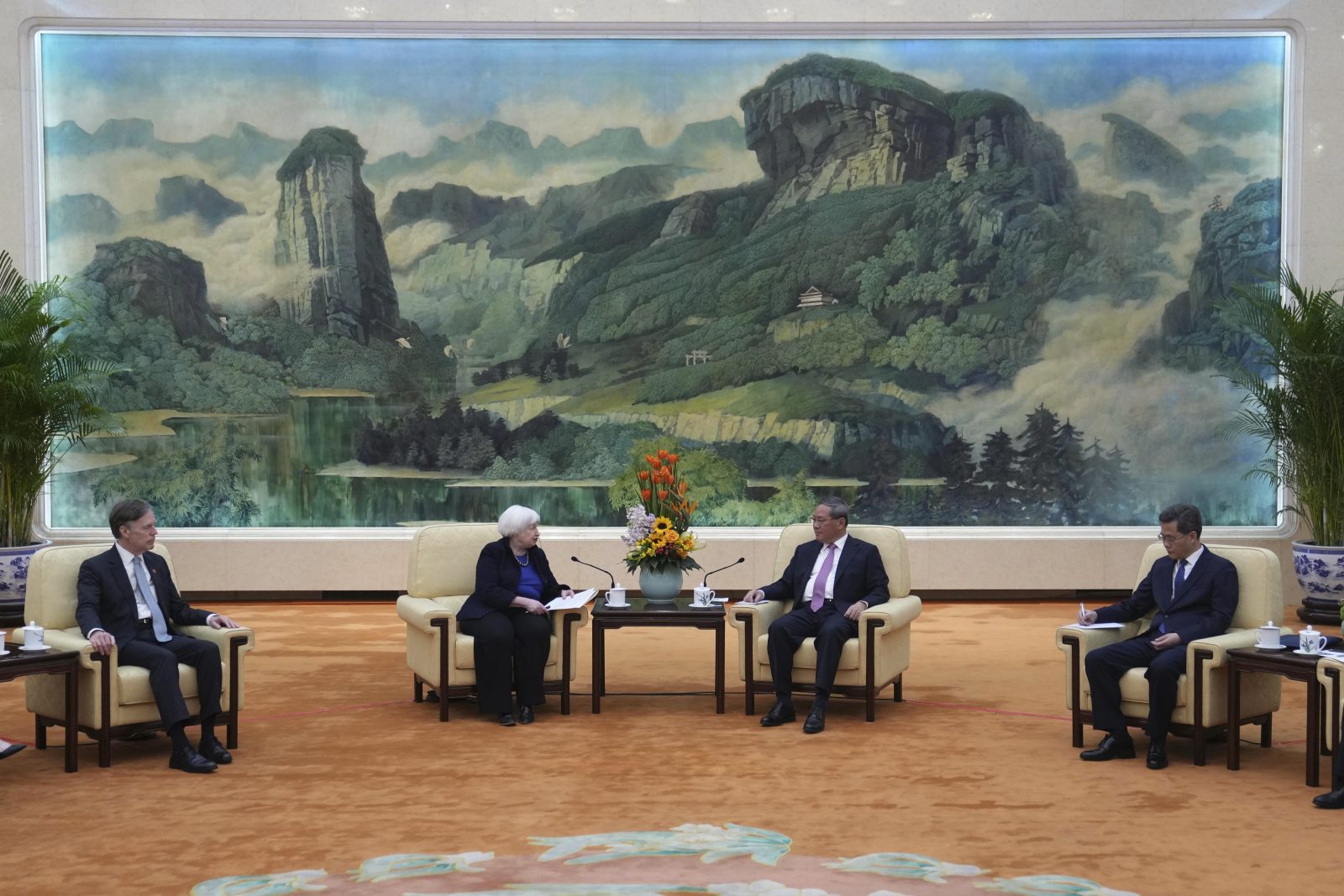 U.S.-China relationship is on ‘more stable footing,’ Treasury Secretary Yellen claims during meeting with Premier