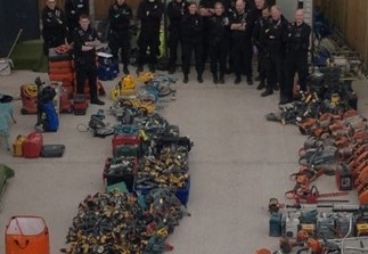 Kent police seize huge haul of stolen site tools