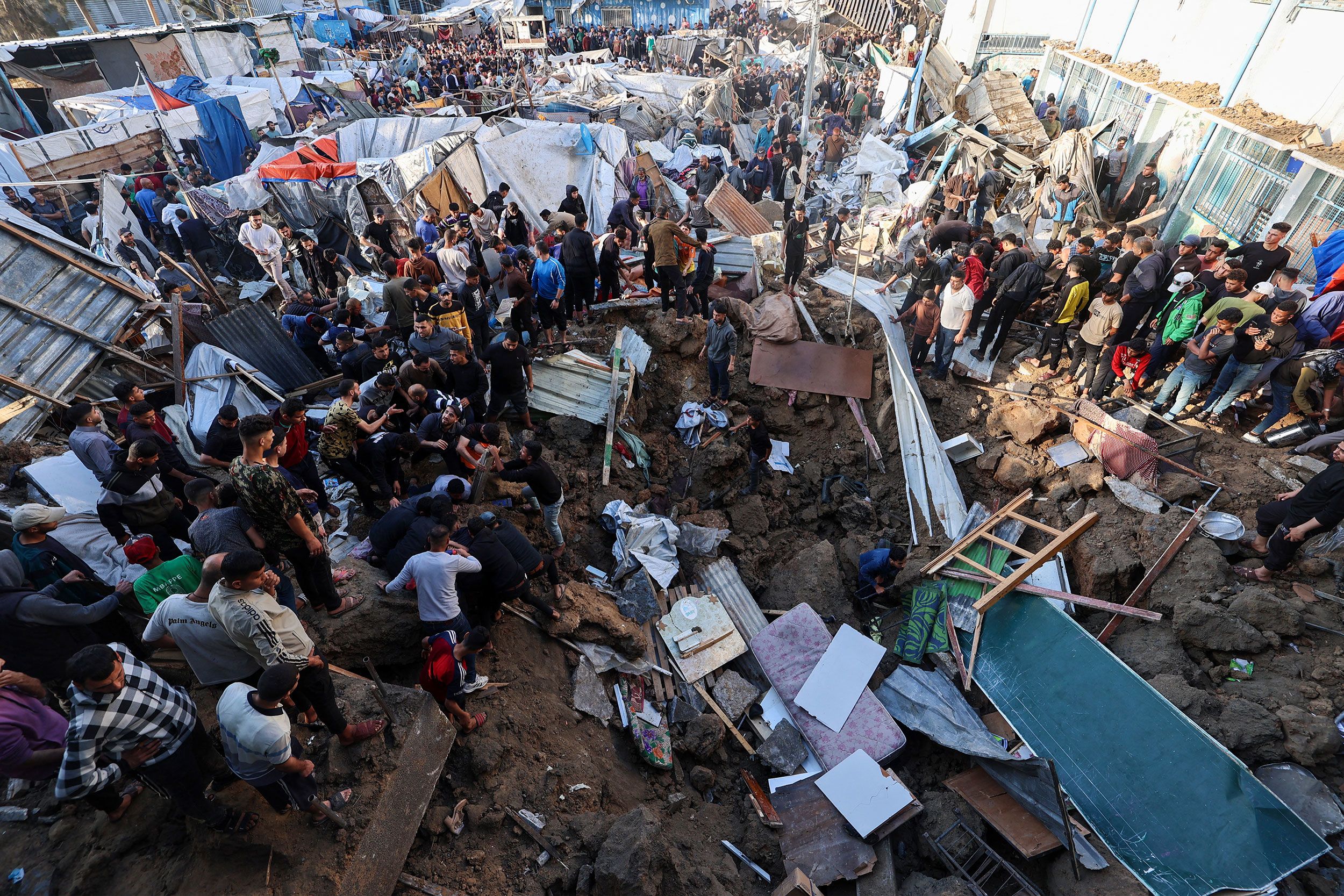 48 Dead as Israeli Airstrikes Hit Gaza Schools Sheltering Civilians, Deepening Humanitarian Crisis