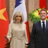 Brigitte Macron’s Playful Gesture Sparks Viral Frenzy as President Calls for Calm and Context