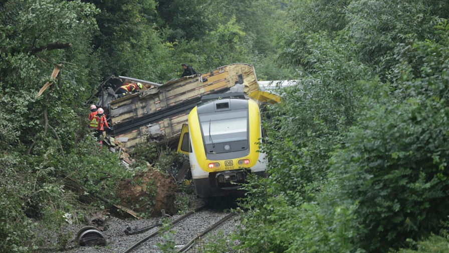 Landslide Derails Train in Germany, Killing Three and Injuring Dozens Amid Heavy Rainfall and Flooding