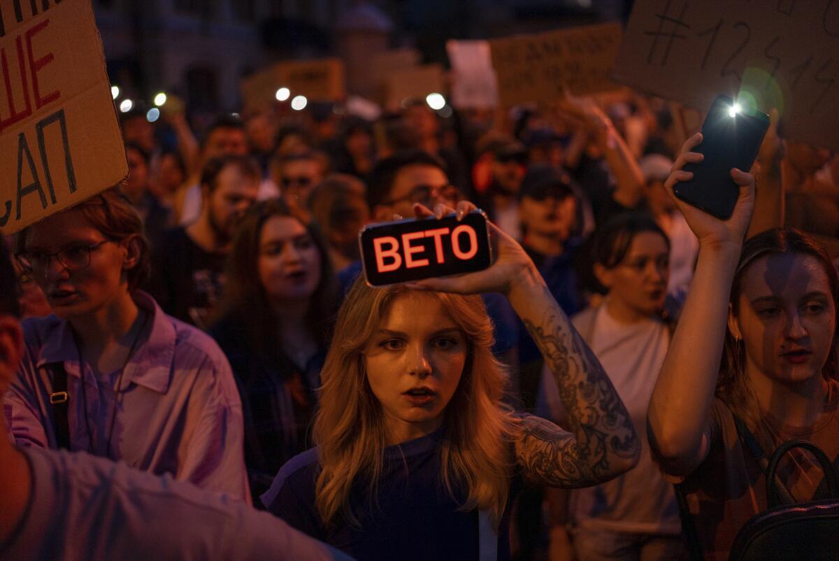Zelensky Sparks Nationwide Protests With Anti-Corruption Law Critics Call a Democratic Setback
